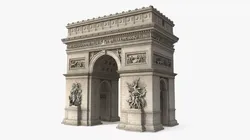 Arc de Triomphe Sculpture Facade 3D model