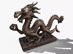 Asian Chinese Dragon 3D Model  3D model