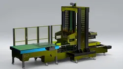 Automatic Pallet Depalletizer with Smart Calibration & Vacuum Separator System