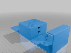 Cell phone holder with plate for power bank