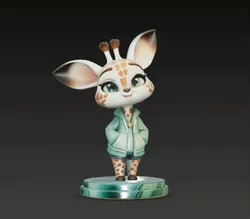 Characters & Creatures STL Descărcare - giraffe - Radiance_Designs