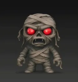 Characters & Creatures STL تنزيل - Cartoon Mummy - Nightmoon