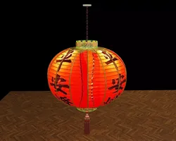 Chinese red lantern  3D model