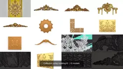 Collection onlay molding10  3D Model Pack