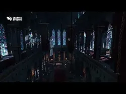 Dark Fantasy Church Environment Low-poly 3D model