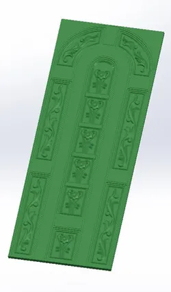 Decorative CNC Sheet Metal Door Pattern