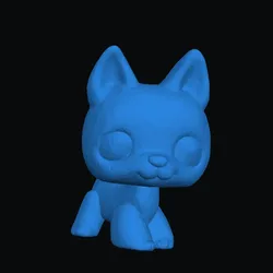 Fișiere pentru imprimante 3D | Fișier 3MF | LPS German Shepherd Toy Figure