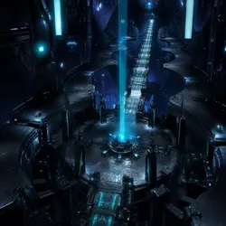 Futuristic Sci-Fi Corridor Environment Low-poly 3D model