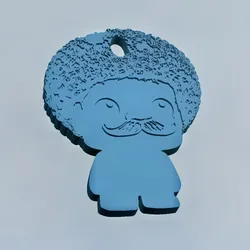 Jewelry & Accessories STL indir - Chaveiro Moai com Black Power  - Esequiel