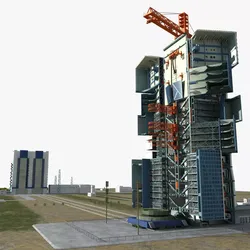 Jiuquan Satellite Launch Center 3D model
