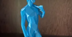 Lowpoly Michelangelo's David Sculpture