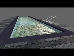Masonry Pool - Piscina de alvenaria Low-poly 3D model