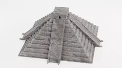 Mayan Pyramid V1 - Ancient Temple Architecture 3D model