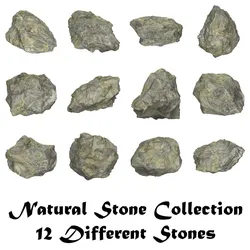 Natural Stone Collection Low-poly 3D model