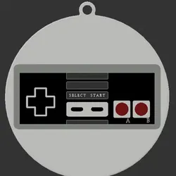 Nintendo Entertainment Center Controller - Christmas Ornament