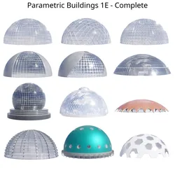 Parametric Building Collection 1E 3Complete 3D model