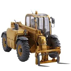 Photorealistic Telehandler 3D Model - Elevate Your Designs 3D model