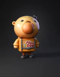 pilsbury doughboy stash kontainer with the head being the srew