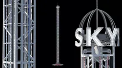 Portable Skyfall Attraction Red Rigged for Maya 3D model