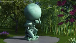 Portmeirion Hercules Statue 3D model