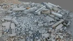 Reinforced concrete debris & dust
