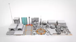 Sci-Fi architecture Elements collection 1 3D model