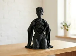 Sculptures & Artworks STL indir - Unveiled Heart - Surreal Anatomical Sculpture - Sculturissimo3D