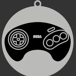 Sega Genesis Controller - Christmas Ornament