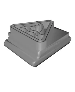Shark Warning Stamp Tile Set, 5 Sizes, Perfect for Clay, Cookies & Fondant, Ocean Theme 3D Print STL PRODUCT_1816