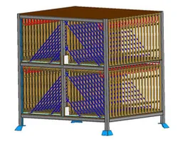 Stackable Plastic Product Storage Pallet with Scratch-Prevention System