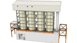 Structure for Cladding of Existing 80-ton Silos in Standing Seam