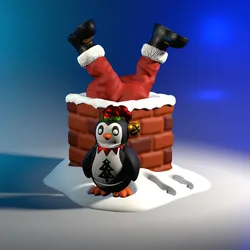 Stuck Santa – Chimney Container – Wiggle Budz – Holiday Collection