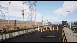 Uk Street and road props Low-poly 3D model