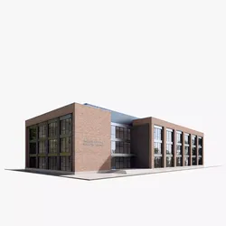 University Low-poly 3D model