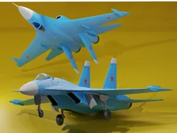 Vehicles & Machinery STL Download - SU-27 T-10-1 (PROTOTYPE-V2)by Z-MAN DEVELOPERS