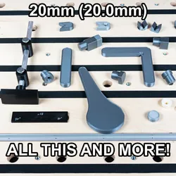 20mm (20.0mm) Bench Dog Set with Levers, Cams, Stops, etc
