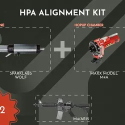 Alignment Clip v2 Hop-Up for M4 AEG HPA MAXX MODEL - Compatible with SparkLabs Wolf and Gearbox V2 ICS