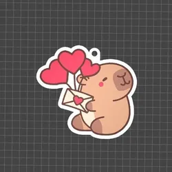 CAPIBARA KEYCHAIN LOVE LETTER