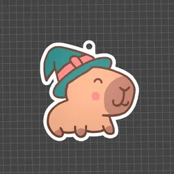 CAPIBARA WIZARD WITCH KEY CHAIN
