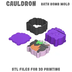 Cauldron bath bomb mold