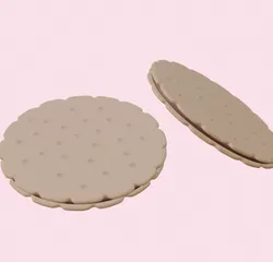 Chocolate chip cookie coasters