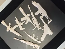 Group 1 toy PIP pistol shotgun toy gun machine gun sniper rifle rifle miniature static props model small scale ornament - Free 3D Print Model