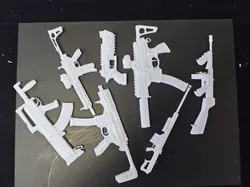 Group 3, toy, PIP, pistol, shotgun, toy gun, machine gun, sniper rifle, rifle, miniature static props, model, small scale, ornament - Free 3D Print Model