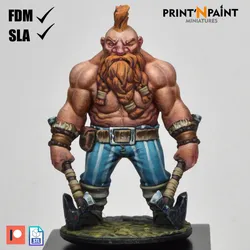 Halfdan, Giant slayer Dwarf