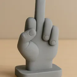 Minimalist Middle Finger – Bold 3D Printed Statement Hand