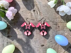 Minnie Bunny earrings - Free 3D Print Model
