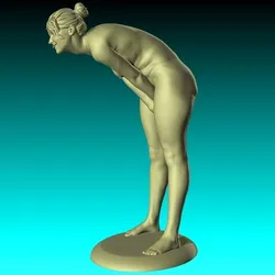 Oakland - Realistic nude female figurine. quality file