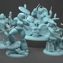Tainted Mythril, Tavern Rock Band Pack ( Bard Diorama / Set / Bundle )