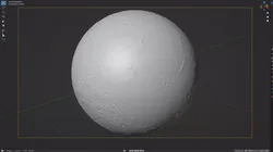 The Moon - High Poly Sculpted Model 3D model