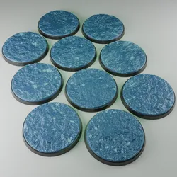 10x 60mm base with Arctic Polygon ground (+toppers)